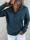 Hotouch Classic Solid Button Up Hoodie