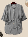Hotouch Side Lacing Linen Shirt