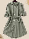 Hotouch Linen Style Dress Sun protection Clothing