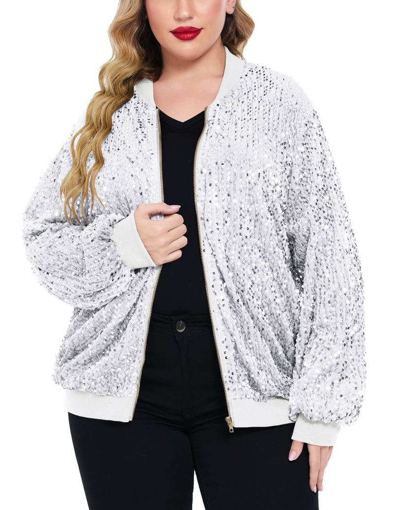 Sequin Jacket Sparkle Long Sleeve Jackets (Us Only)