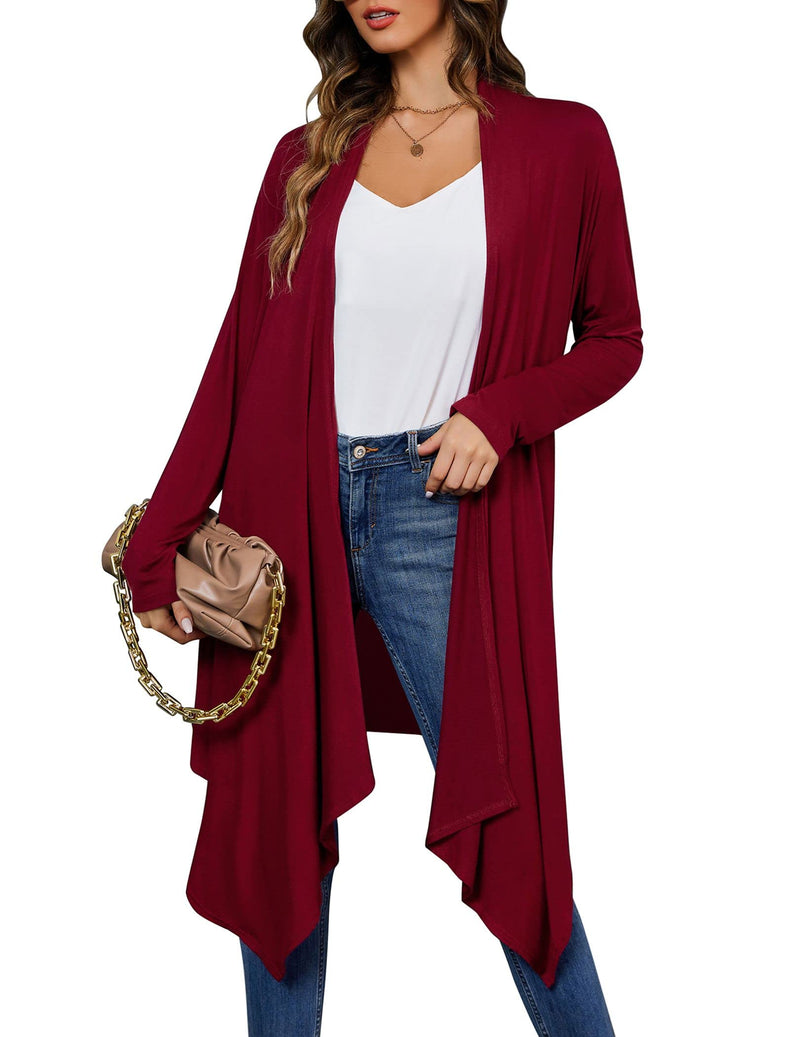 Open Front Cardigan Soft Long Sleeve Outerwear (Us Only)